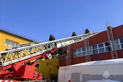 Учения МЧС в ТРК «Глобус»