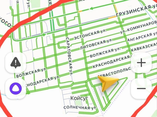 Участок, где наиболее интенсивно ощущается зловоние | Источник: читатель 161.RU / Яндекс. Карты