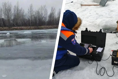 Поиски тела семилетнего мальчика, утонувшего подо льдом
