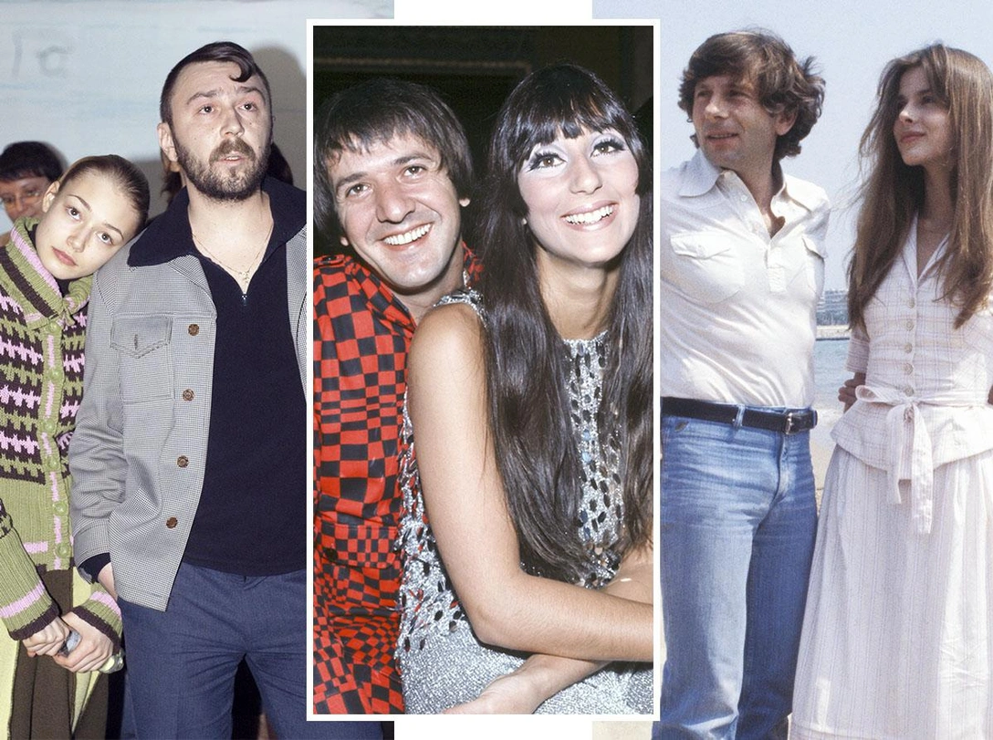 Сергей Шнуров и Оксана Акиньшина, Сонни и Шер, Роман Полански и Настасья Кински | marieclaire.ru