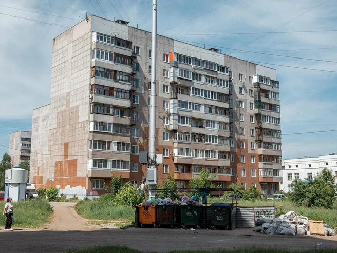 Нередко можно наблюдать такой вид во дворах Ярославля | Источник: Александр Куренной / 76.RU