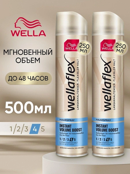 Wella Лак для укладки волос профессиональный объем и уход стайлинг