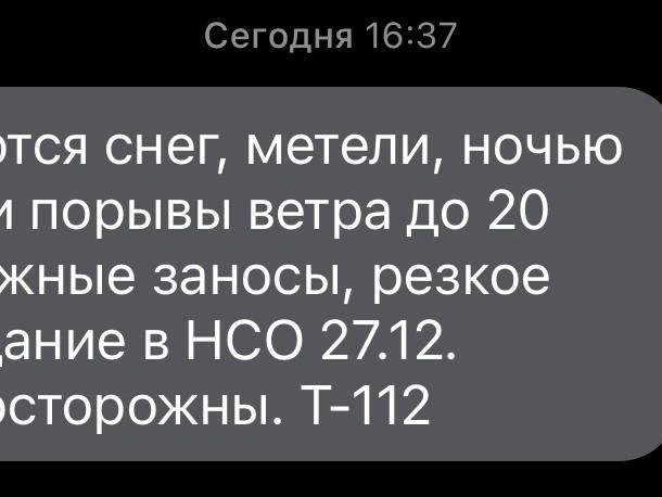 Оповещения рассылаются по SMS. | Источник: НГС
