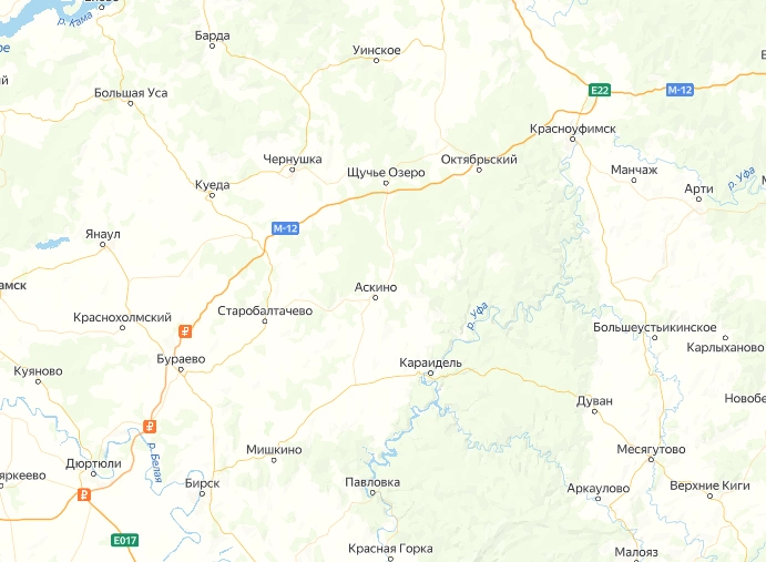 На картах «Автодора» участок М-12 уже есть, но пока не отмечен, как действующий | Источник: avtodor-tr.ru