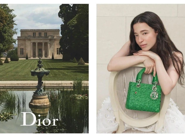 Майки Мэдисон, Грета Ли и Миа Гот в (светлом) кампейне сумки Lady Dior Джонатана Андерсона