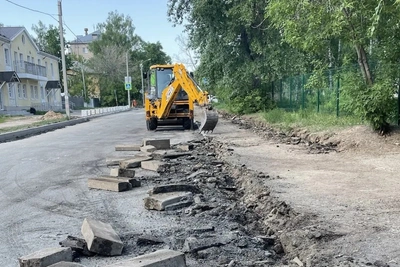 В Казани ремонтируют улицу Маршрутную