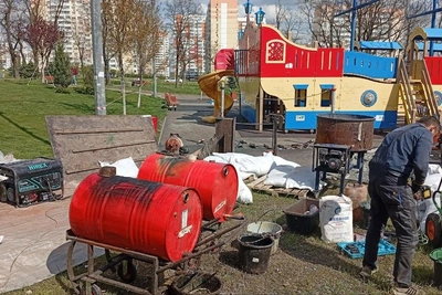 Начался ремонт игрового корабля «Фрегат» в Суворовском