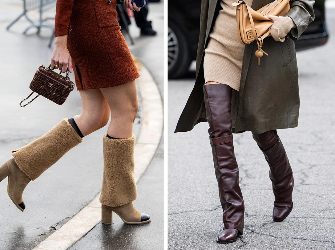 Модные сапоги зимы 2024/25: ботфорты, казаки и «трубы» | marieclaire.ru