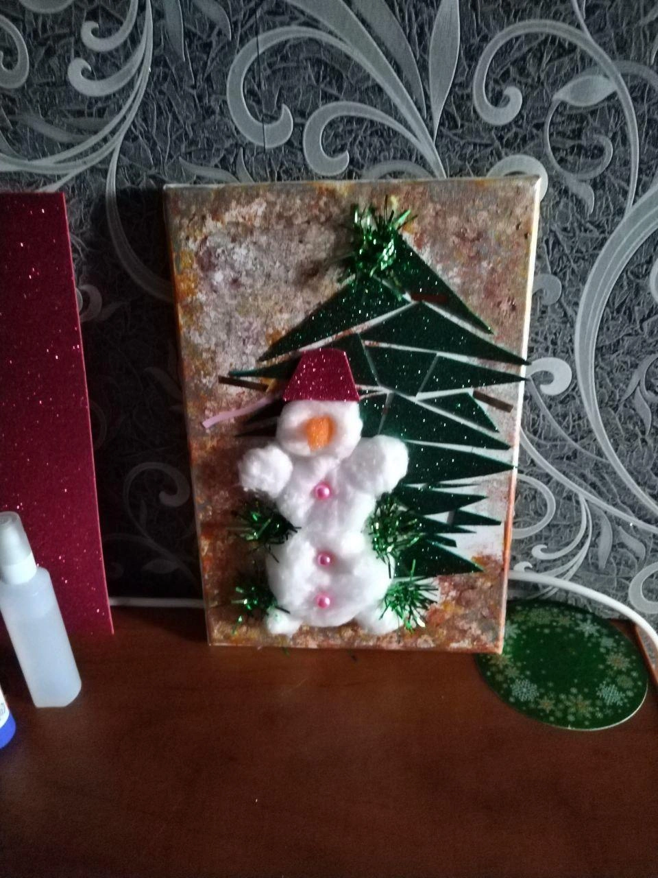 Ане 2,8 года, и вот такой снеговичок получился | Источник: Аня / T.me