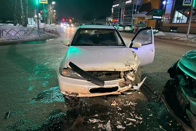 Столкновение Honda и Daewoo в Бузулуке: два пострадавших