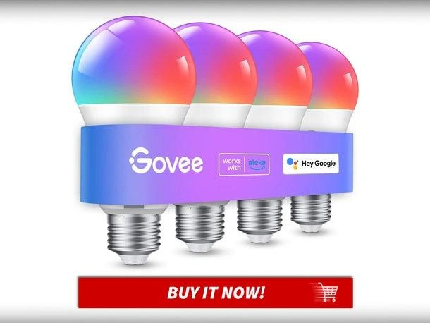 Умные лампочки Govee, меняющие цвет.