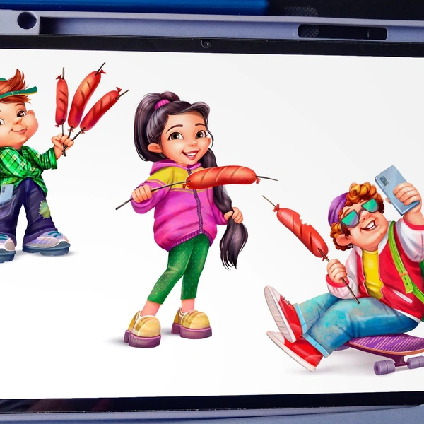 Один из коммерческих проектов иллюстратора | Источник: Зина Фарманова