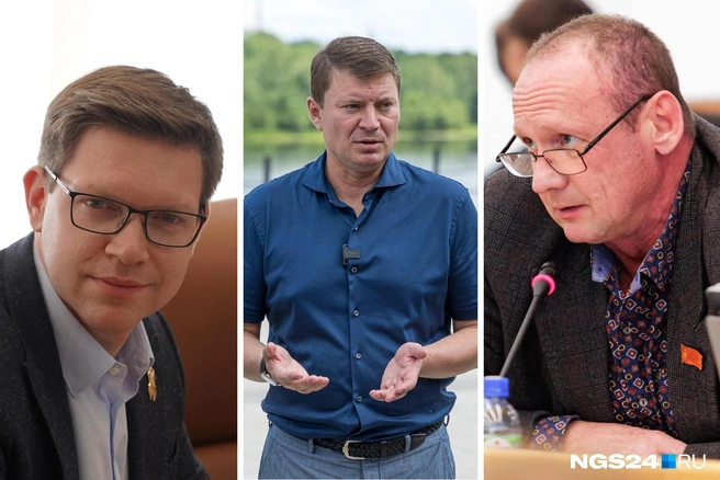 Семен Сендерский, Сергей Еремин, Вячеслав Дюков | Источник: Семен Сендерский / Vk.ru, Артем Ленц / NGS24.RU