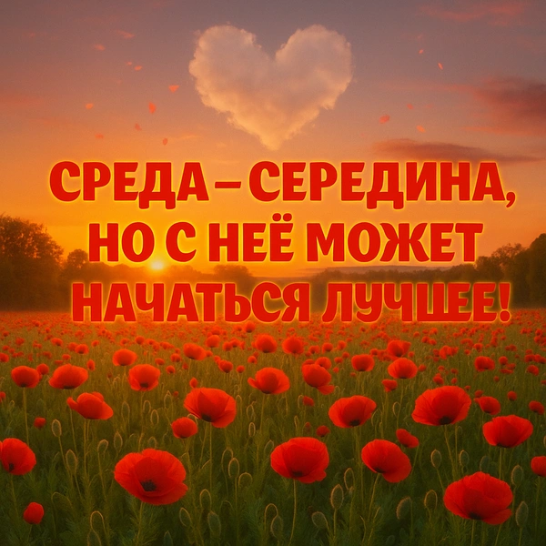 открытка среда, открытка доброй среды, открытки утро среда, открытки с добрым утром среды, открытка доброй летней среды, среда открытки красивые, открытки с летней средой, бесплатные открытки среда, доброй среды открытки красивые | Источник: theDay/DALL-E