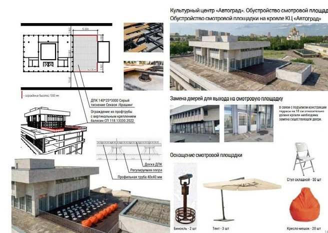Такая смотровая площадка может появиться на верхней части эстакады КЦ «Автоград» | Источник: «Центр урбанистики ТГУ» / vk.com
