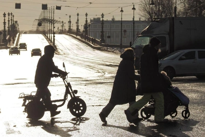 Зимняя погода в Петербурге 23 февраля