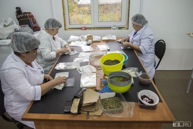 В цехе работают пять-восемь сотрудниц. Зарплата — 100 рублей в час. В среднем за неделю выходит 3 500 рублей.