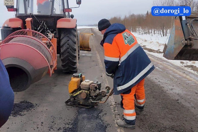 Больше четырех тысяч километров дорог расчистили от снега в Ленобласти | Источник: Dorogi_lo / Теlegram