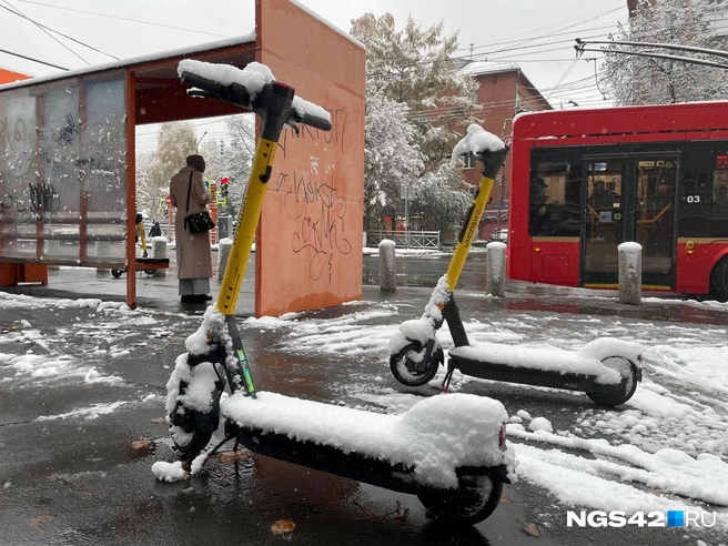 Скоро красивый снежок превратится в слякоть | Источник: Лера Городецкая / NGS42.RU