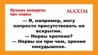 Лучшие анекдоты про нервы и нервных людей