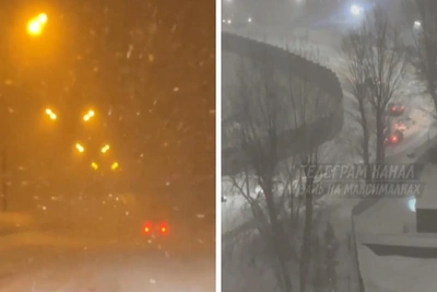 Хаос на дорогах Татарстана из-за сильного снегопада