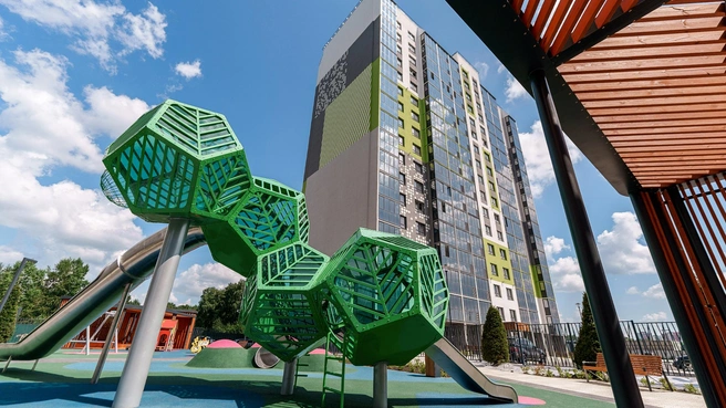 Для маленьких жителей обустраиваются разнообразные игровые пространства | Источник: ГК «Расцветай»