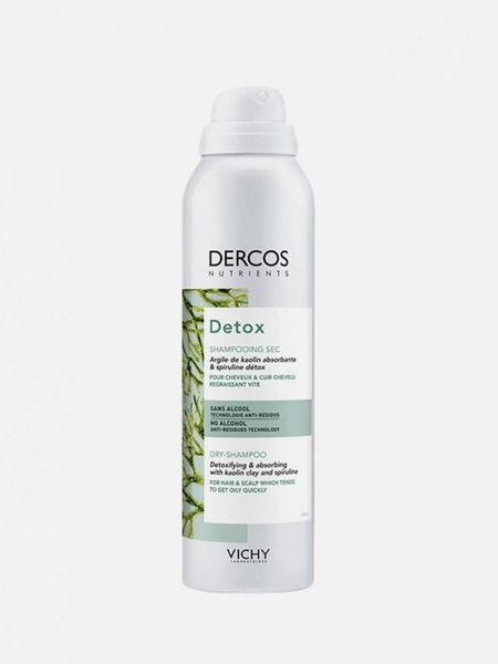 Сухой шампунь для волос Dercos Nutrients Detox, Vichy