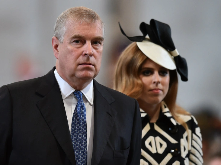 Принц Эндрю и принцесса Беатрис, 10 июня 2016