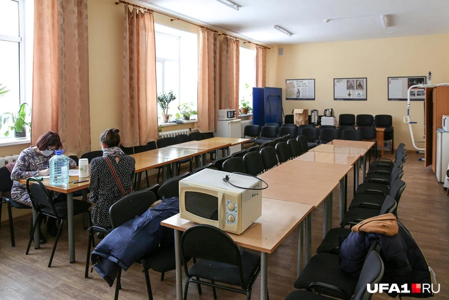 Столовая для прибывших в пункт временного размещения