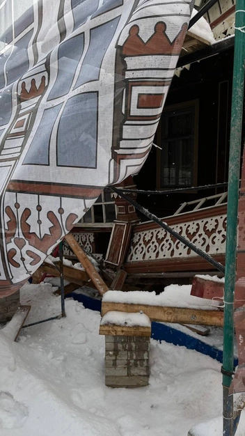 Рязанцы опасаются, что теперь здание могут снести | Источник: Телеграм-канал «Железный Миргород»