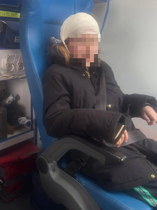 Медикам пришлось зашивать разбитую голову. К счастью, обошлось без госпитализации | Источник: читатели V1.RU