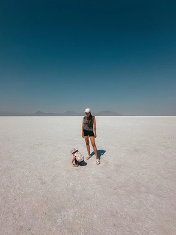 Bonneville Salt Flats&nbsp;— солончак (соляная пустыня), Юта | Источник: личный архив Оксаны Лашиной