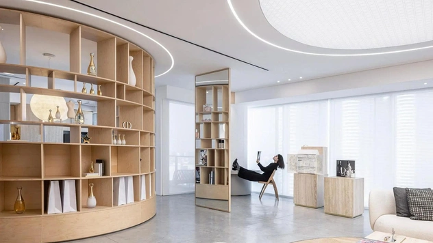 Шоурум Dior в Тель-Авиве с мебелью из фанеры: проект KOT Architects