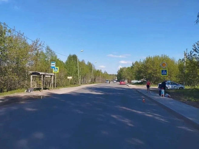 Место происшествия в Дзержинском районе | Источник: ГАИ Новосибирска