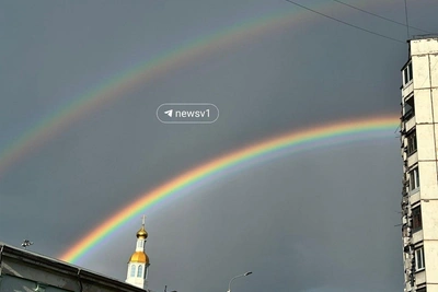 Двойная радуга озарила юг Волгограда
