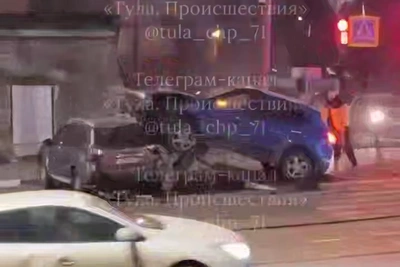 Тройное ДТП на улице Горького в Туле