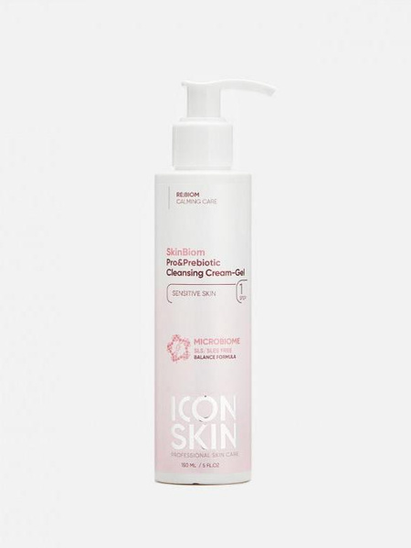 Мягкий бессульфатный крем-гель для умывания SkinBiom, Icon Skin