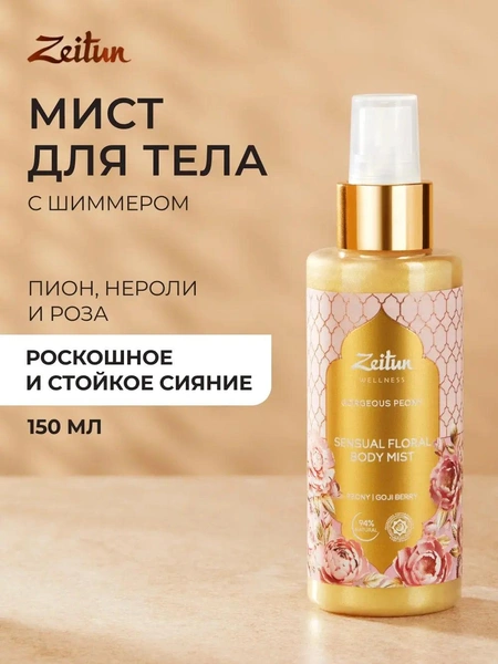 Парфюмированный спрей-мист для тела с шиммером