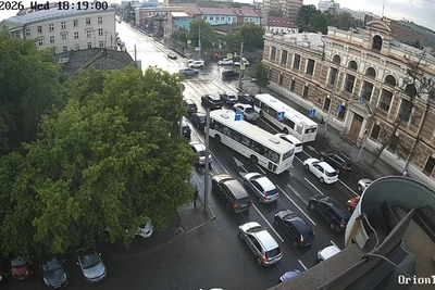 После дождя Красноярск сковали восьмибалльные пробки