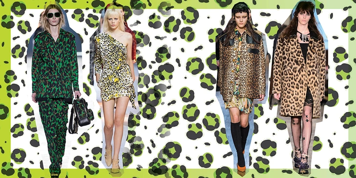 Versace, весна-лето 2016; Roberto Cavalli, весна-лето 2016; Givenchy, осень-зима 2016/17; No.21, осень-зима 2016/17. | Источник: IMAX TREE