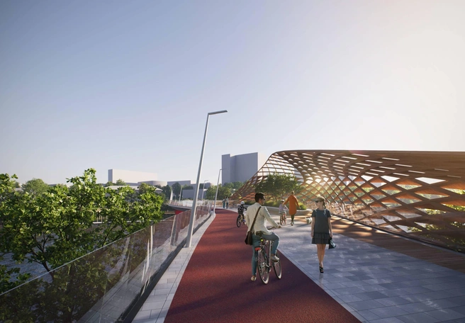 Всего вариантов концепции было три. Этот назвали «Дощаник» — как небольшое деревянное однопалубное судно, которое раньше использовалось на большинстве рек | Источник: предоставлено «Брусникой»