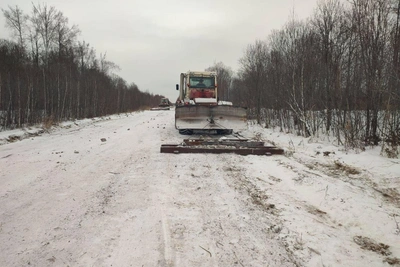 Строительство нового автозимника началось между регионами
