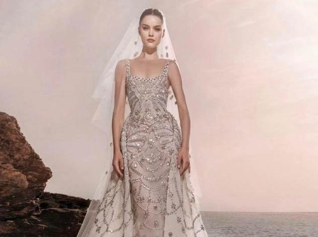 Финикийские платья в свадебной коллекции Zuhair Murad 2025