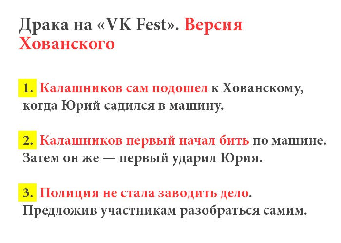 Что произошло между Юрой Хованским и Кириллом Калашниковым после VKfest?