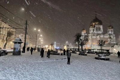 Метель и морозы в Ростовской области 17-18 января