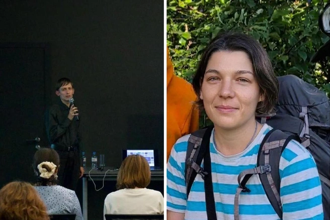 Андрей Шихов провел лекцию о погодных аномалиях&nbsp;— на ней он рассказал и о потопе в селе Кын, унесшем жизнь художницы Олеси Косаревой | Источник: Музей современного искусства ПЕРММ / Vk.ru; Пермская тропа / Telegramй