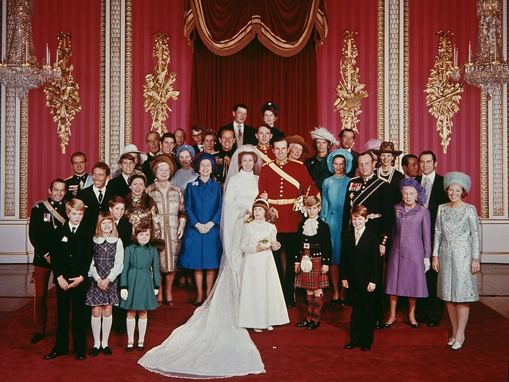 Свадьба принцессы Анны и капитана Марка Филлипса, 14 ноября 1973 года