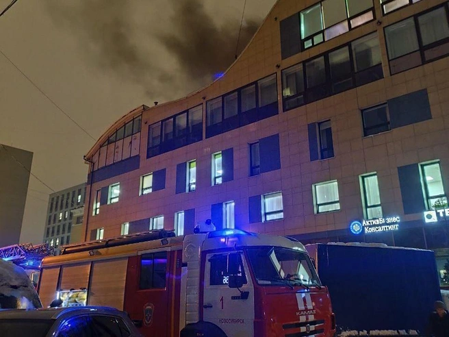 Возгорание случилось в строении по адресу Романова, 39 | Источник: пресс-служба МУП «САХ