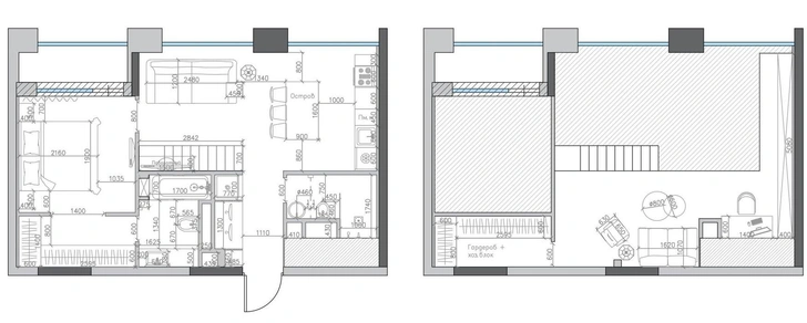 «Лофт без единого кирпича»: квартира 78 м² в Москве