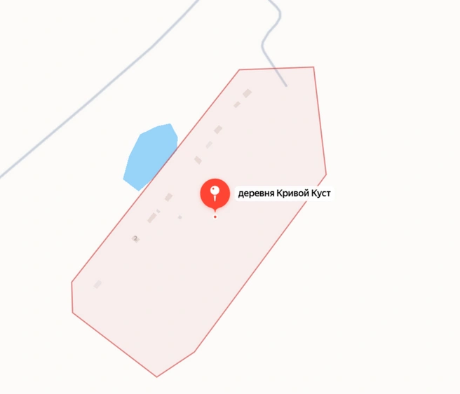 Так на карте выглядит Кривой Куст | Источник: yandex.ru/maps